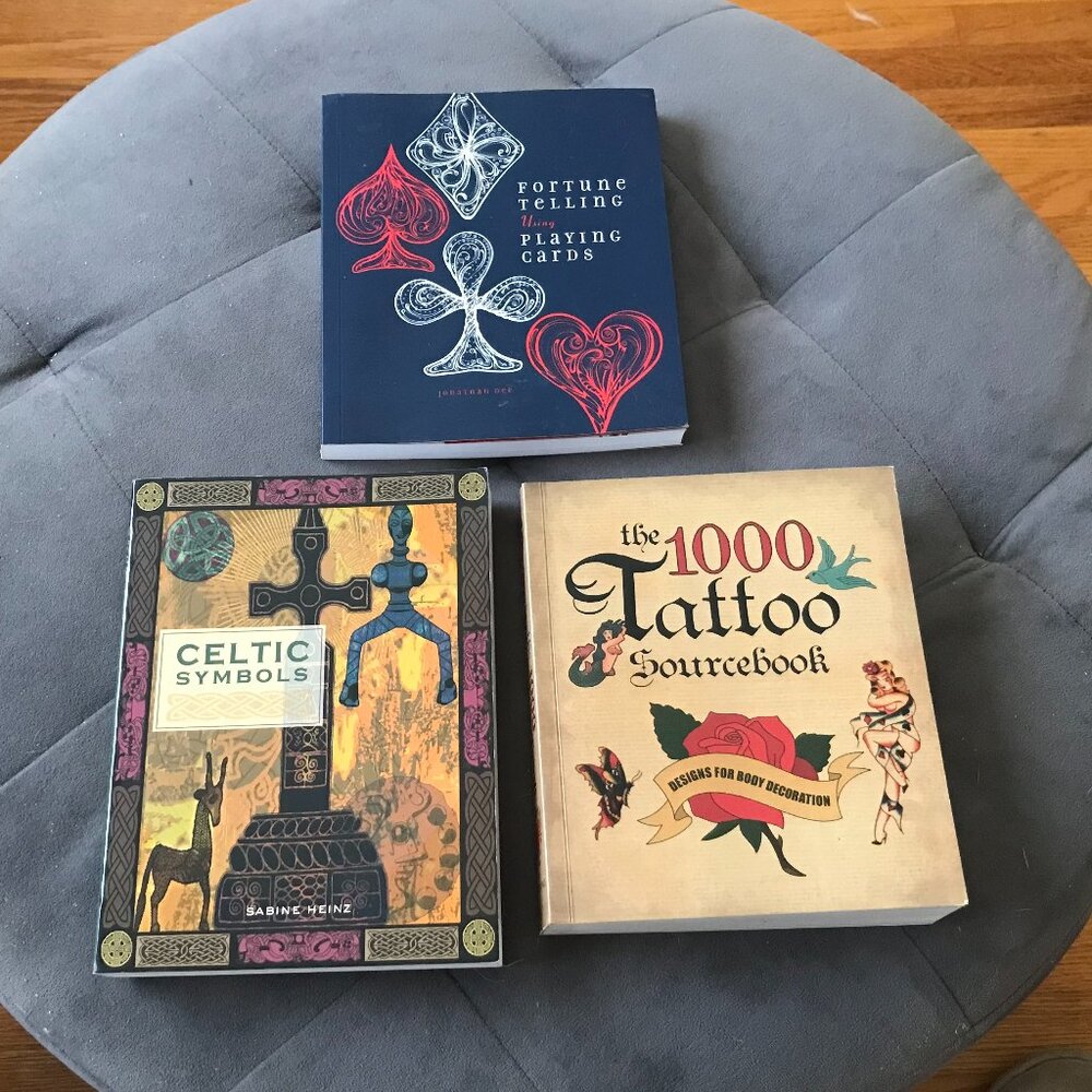 Lot of 3 Art New Age Books Tattoo Designs